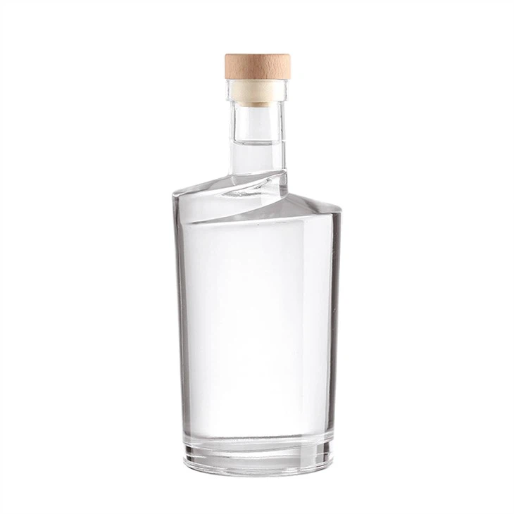 750ml Transparent Vodka Wine Bottle